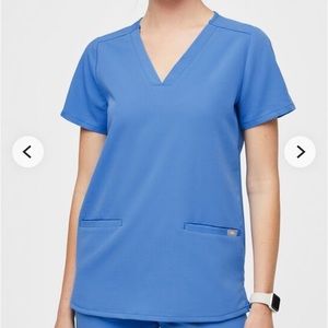 Brand new with tags Size Medium Figs Scrub Top- Capri Blue